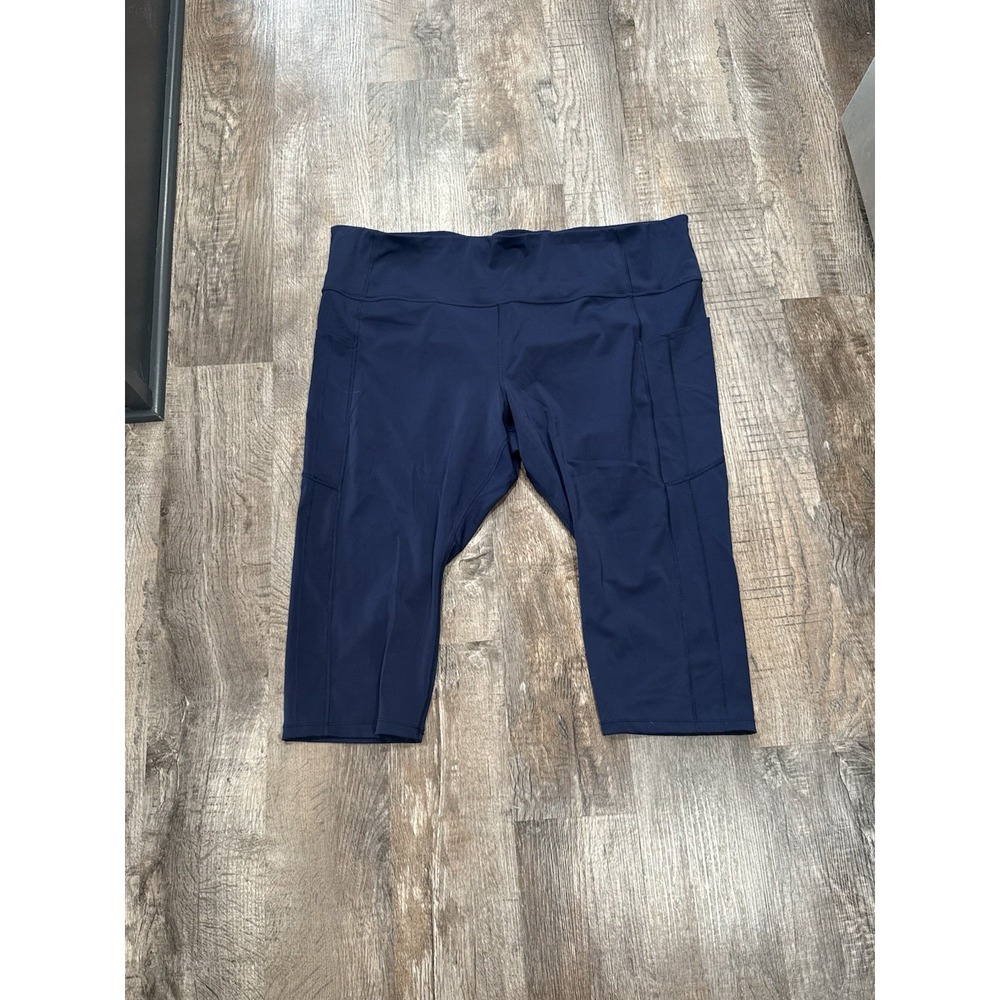 Athleta Ultimate Stash II Capri Shorts Navy Blue Size 3X